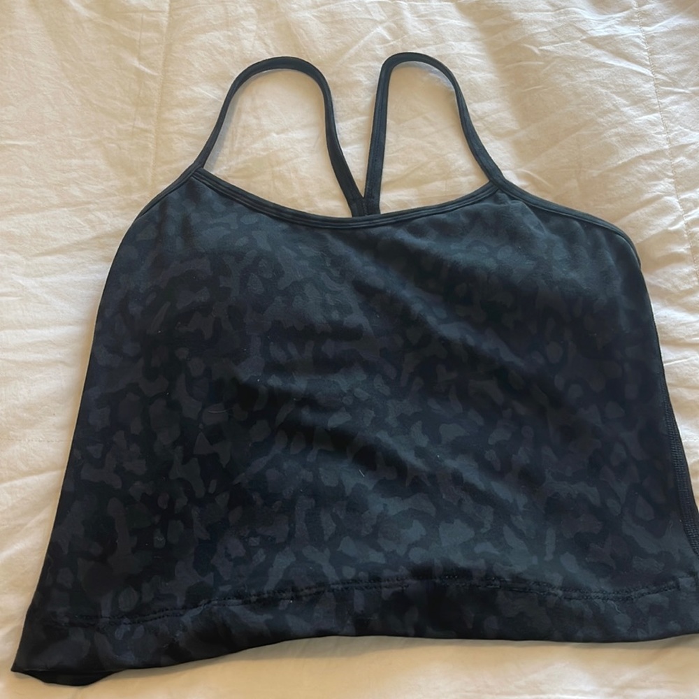 lulu lemon CROPPED camo tank